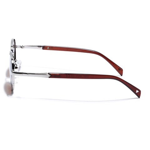 Dash | Silver Polarized Unisex Sunglasses | Brown Lens - PMG5849