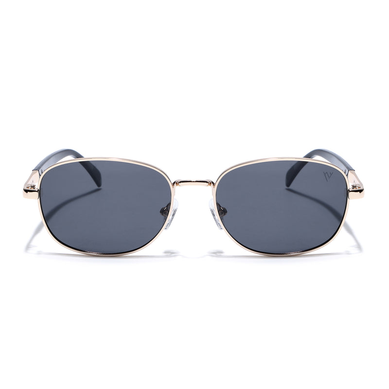 Dash | Gold Polarized Unisex Sunglasses | Black Lens - PMG5850