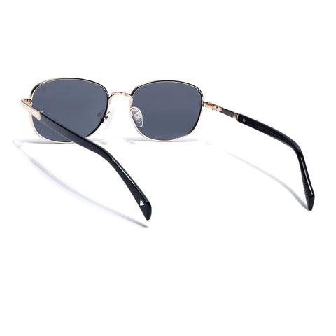 Dash | Gold Polarized Unisex Sunglasses | Black Lens - PMG5850