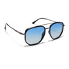 Voyage Select Square Sunglasses (Blue & Grey Lens | Black & Grey Frame - SLPMG5965)