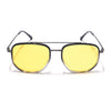 Voyage Select Square Sunglasses (Yellow Lens | Black & Transparent Frame - SLPMG5967)