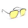 Voyage Select Square Sunglasses (Yellow Lens | Black & Transparent Frame - SLPMG5967)