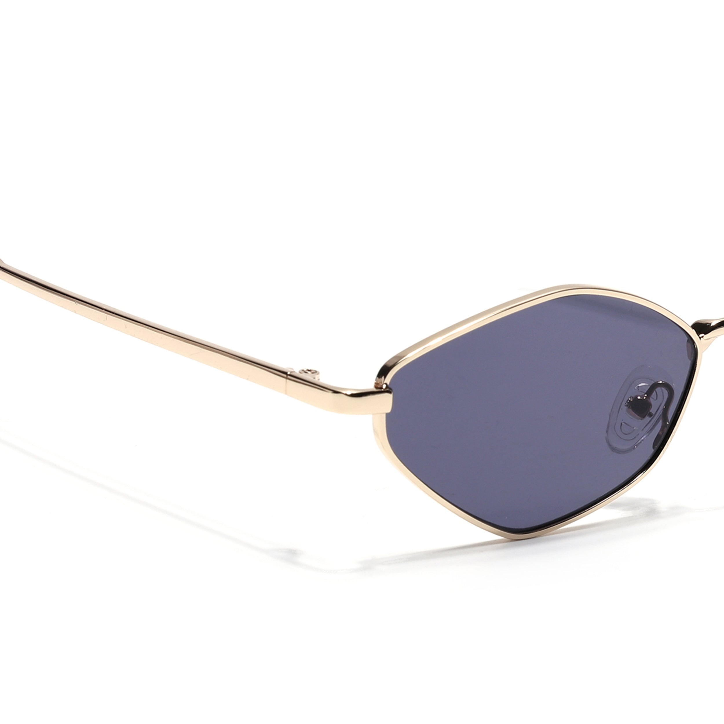 Oval Sunglasses for Men & Women (Grey Lens | Golden Frame - MG7134)