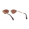 Vanta | Brown Oval Sunglasses | Golden Frame - MG7135