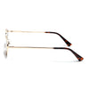 Vanta | Brown Oval Sunglasses | Golden Frame - MG7135