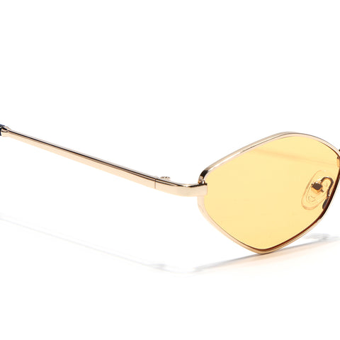 Vanta | Saffron Oval Sunglasses | Golden Frame - MG7136