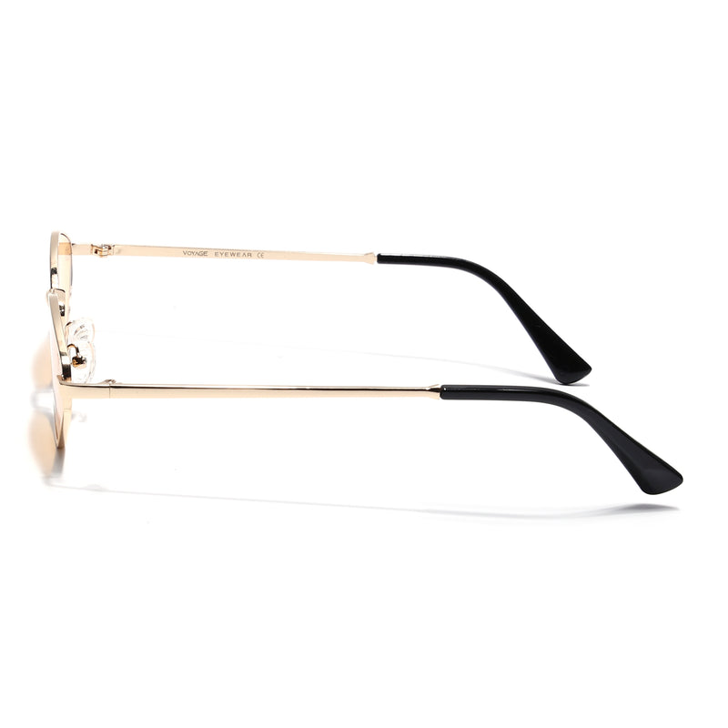 Vanta | Saffron Oval Sunglasses | Golden Frame - MG7136