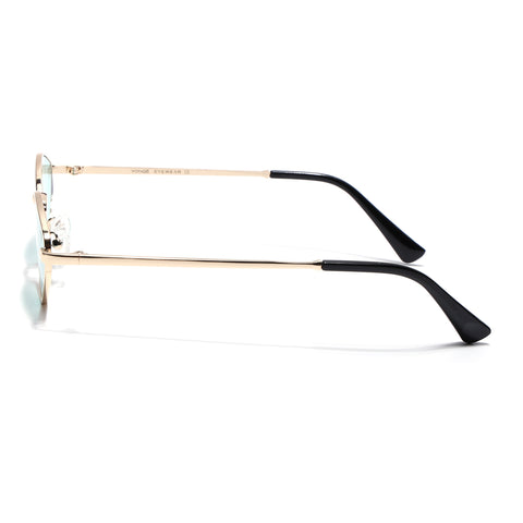 Vanta | Turquoise Oval Sunglasses | Golden Frame - MG7137