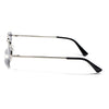 Oval Sunglasses for Men & Women (Grey Lens | Silver Frame - MG7145)