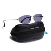 Oval Sunglasses for Men & Women (Grey Lens | Silver Frame - MG7145)