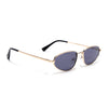 Oval Sunglasses for Men & Women (Grey Lens | Golden Frame - MG7146)