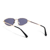 Oval Sunglasses for Men & Women (Grey Lens | Golden Frame - MG7146)