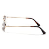 Oval Sunglasses for Men & Women (Brown Lens | Golden Frame - MG7147)