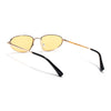 Oval Sunglasses for Men & Women (Saffron Lens | Golden Frame - MG7148)