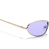 Oval Sunglasses for Men & Women (violet Lens | Golden Frame - MG7149)