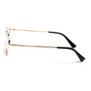 Oval Sunglasses for Men & Women (Pink Lens | Golden Frame - MG7150)