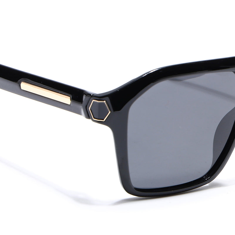 Ridge | Shine Black Polarized Wayfarer Sunglasses - PMG4346
