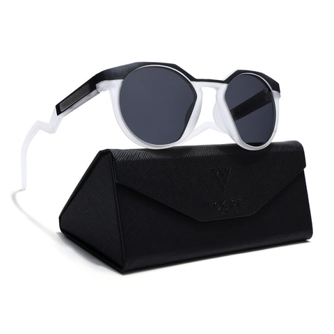 Radar | Matt Black & Transparent Polarized Sunglasses | Black Lens - PMG6564