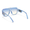 Wayfarer Blue & Brown Sunglasses - MG4103