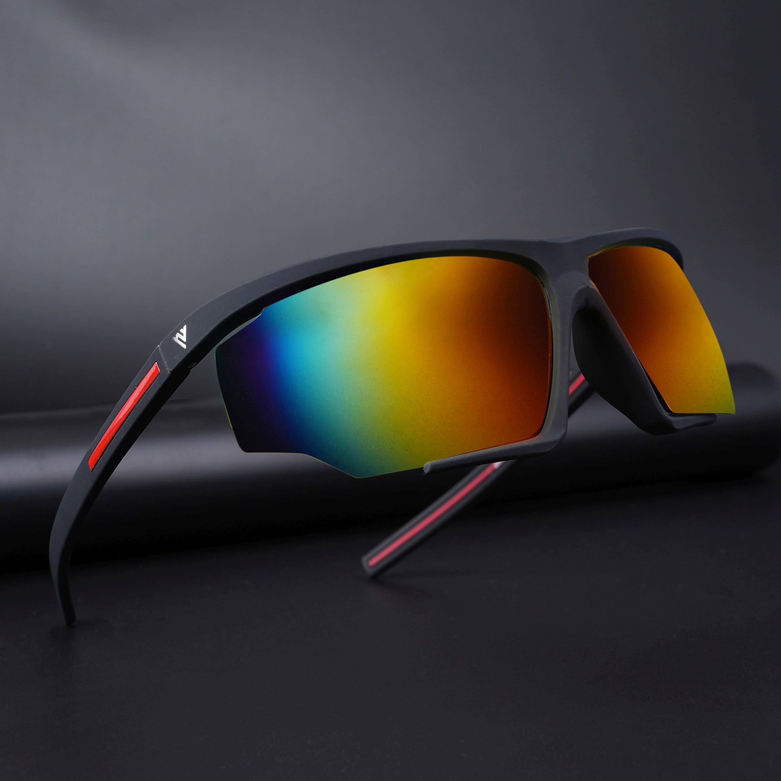 Drift Sunglasses (Multicolor Lens | Black Frame - MG5512)