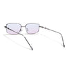 Rectangle Sunglasses for Men & Women (Pink Lens | Silver Frame - MG7824)