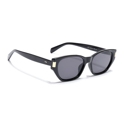 Rectangle Sunglasses for Men & Women (Black Lens | Black Frame - MG7262)
