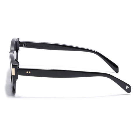 Rectangle Sunglasses for Men & Women (Black Lens | Black Frame - MG7262)