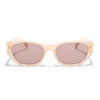 Rectangle Sunglasses for Men & Women (Brown Lens | Light Brown Frame - MG7263)