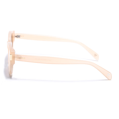 Rectangle Sunglasses for Men & Women (Brown Lens | Light Brown Frame - MG7263)