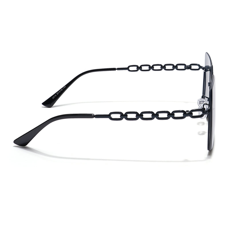 Over Size Sunglasses (Black Lens | Black Frame - MG5793)