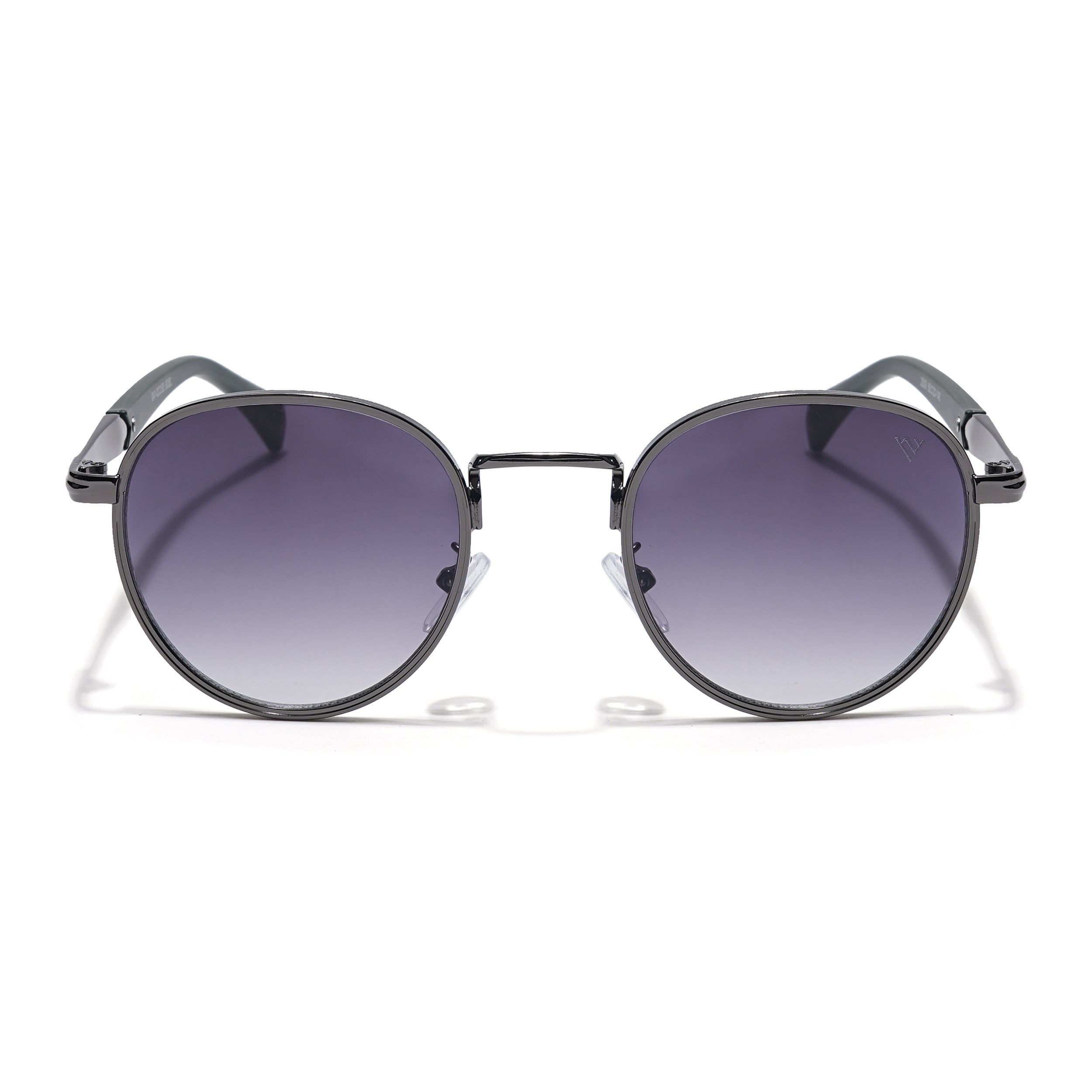 Round Sunglasses (Grey & Clear Lens | Grey Frame - MG5788)