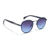 Round Sunglasses (Black & Blue Lens | Blue Frame - MG5789)