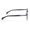 Round Sunglasses (Black & Blue Lens | Blue Frame - MG5789)