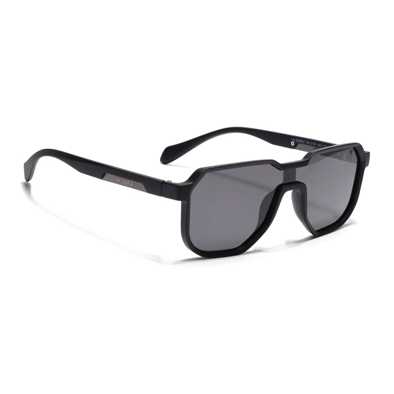 The Hex |  Black Polarized Sunglasses | PMG7356