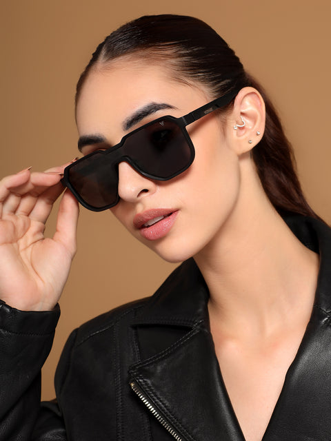 The Hex |  Black Polarized Sunglasses | PMG7356