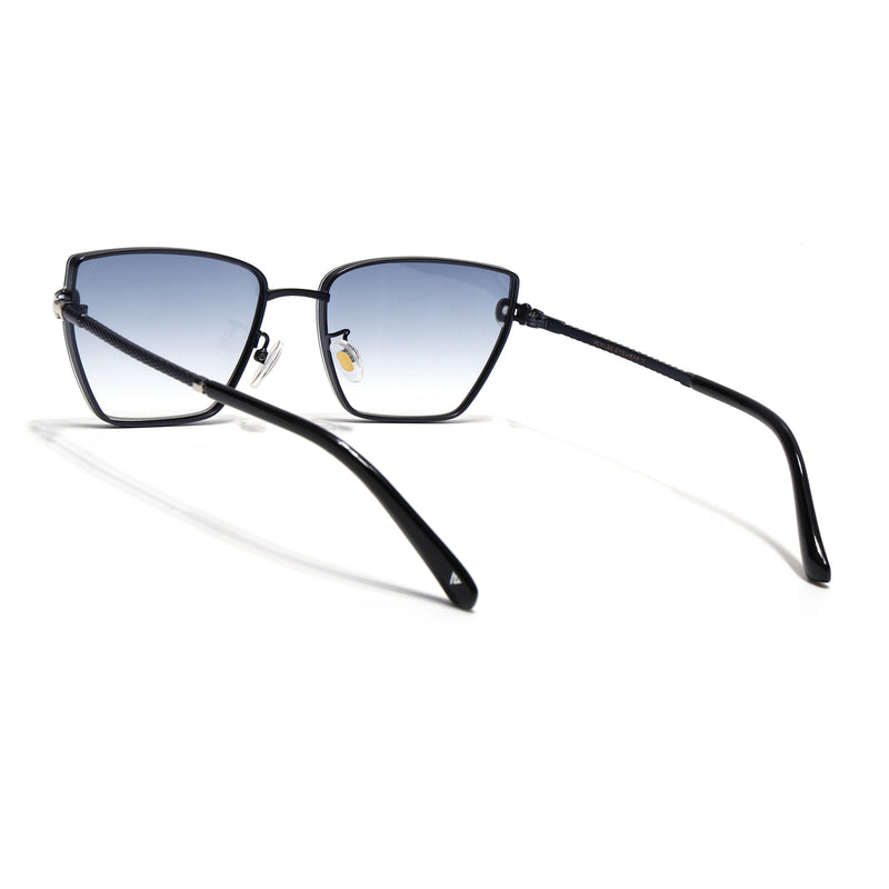 Cateye Sunglasses for Women (Blue & Clear Lens | Blue Frame - MG7112)