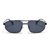 Rectangle Sunglasses for Men & Women (Black Lens | Black Frame - MG7533)