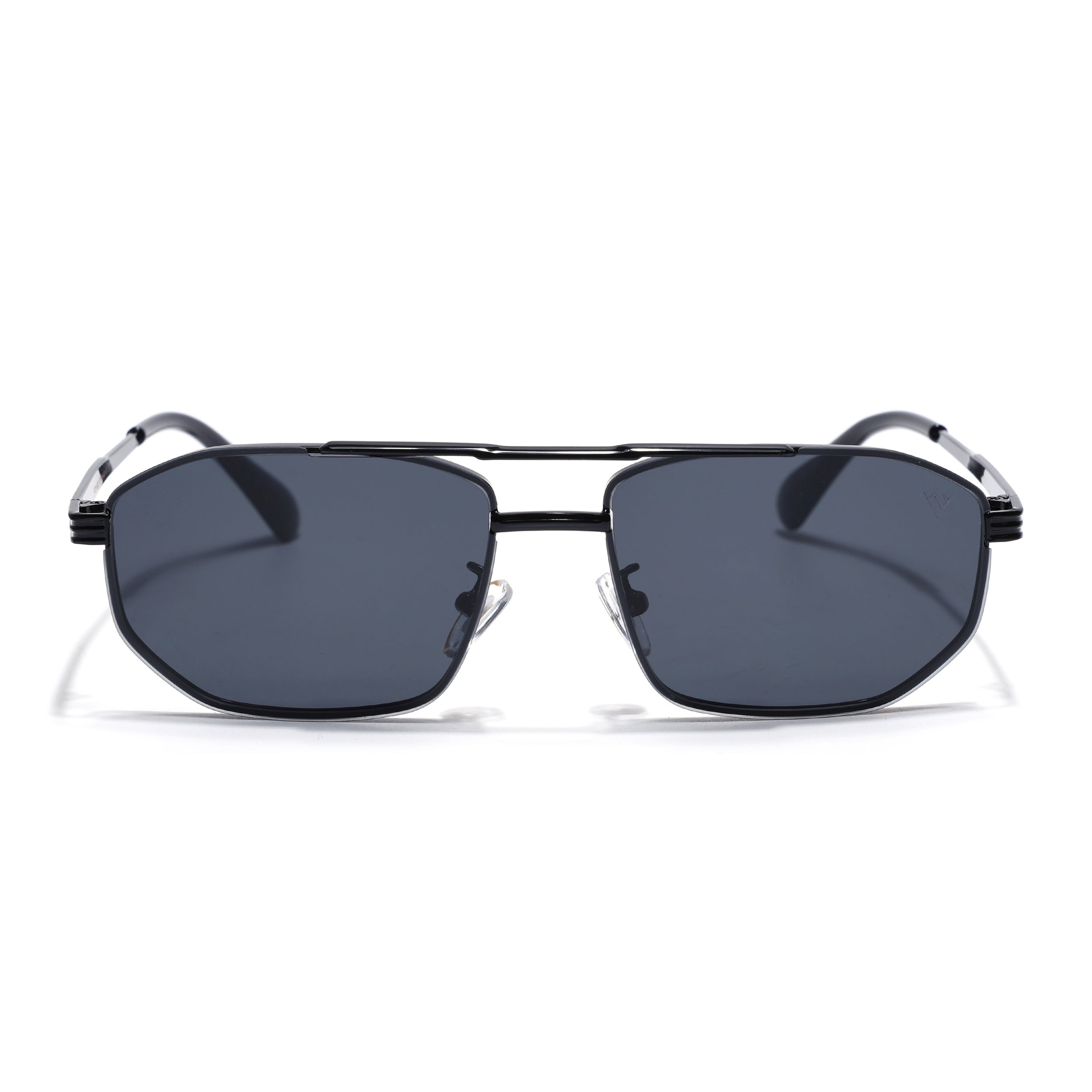 Rectangle Sunglasses for Men & Women (Black Lens | Black Frame - MG7533)