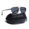 Rectangle Sunglasses for Men & Women (Black Lens | Black Frame - MG7533)