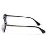 Rectangle Sunglasses for Men & Women (Grey & Clear Lens | Golden & Black Frame - MG7534)