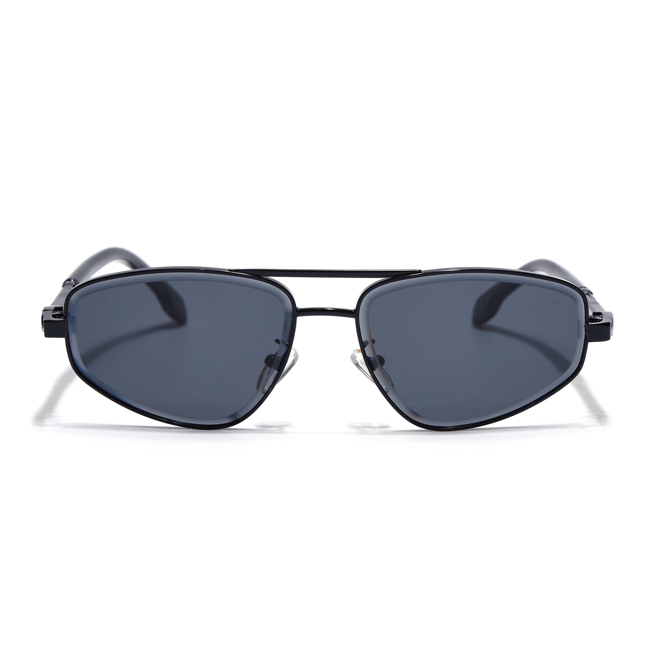 Rectangle Sunglasses for Men & Women (Black Lens | Black Frame - MG7519)