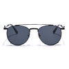 Round Sunglasses for Men & Women (Black Lens | Black Frame - MG7536)