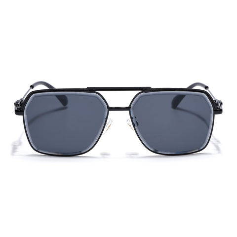Wayfarer Sunglasses for Men & Women (Black Lens | Black Frame - MG7530)