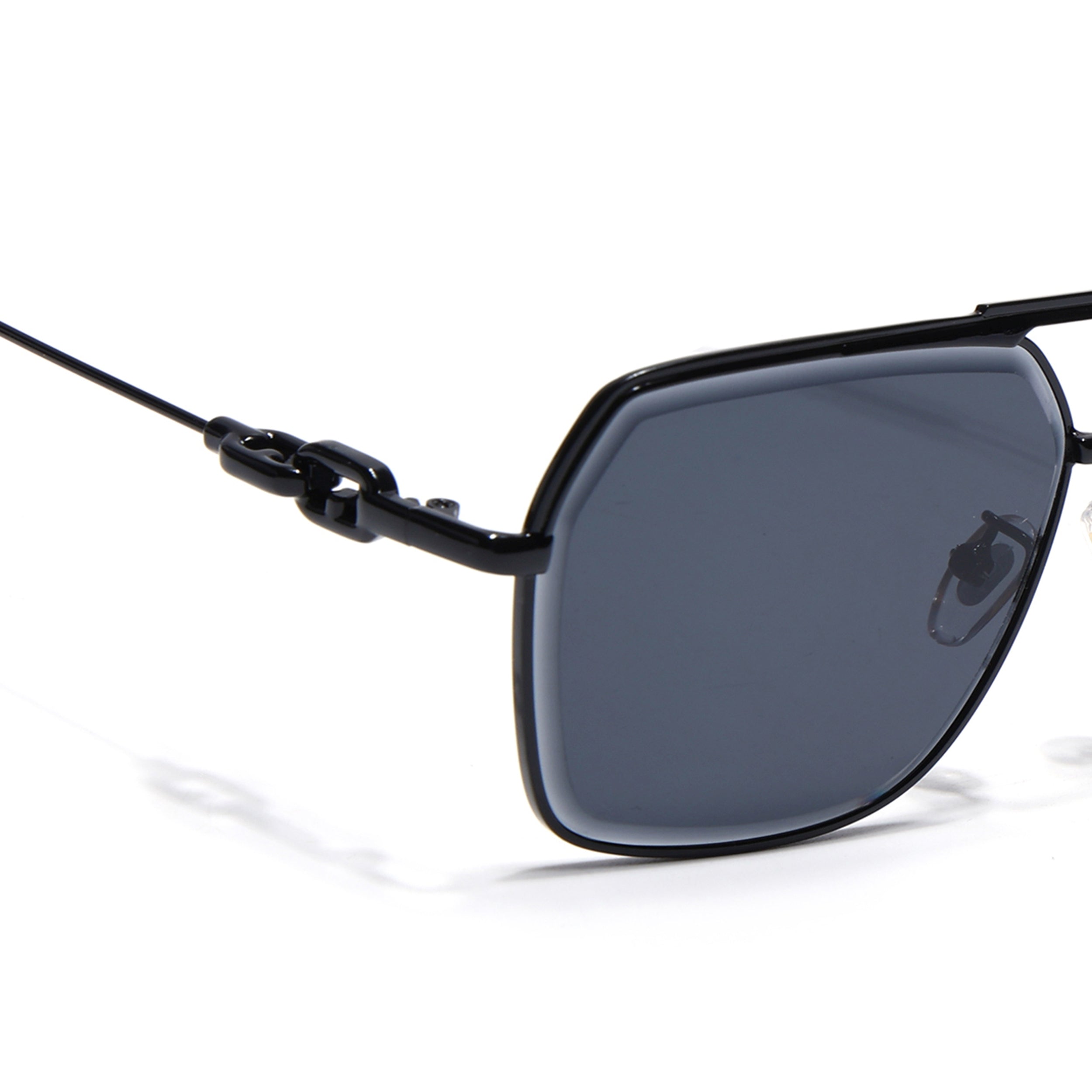 Wayfarer Sunglasses for Men & Women (Black Lens | Black Frame - MG7530)