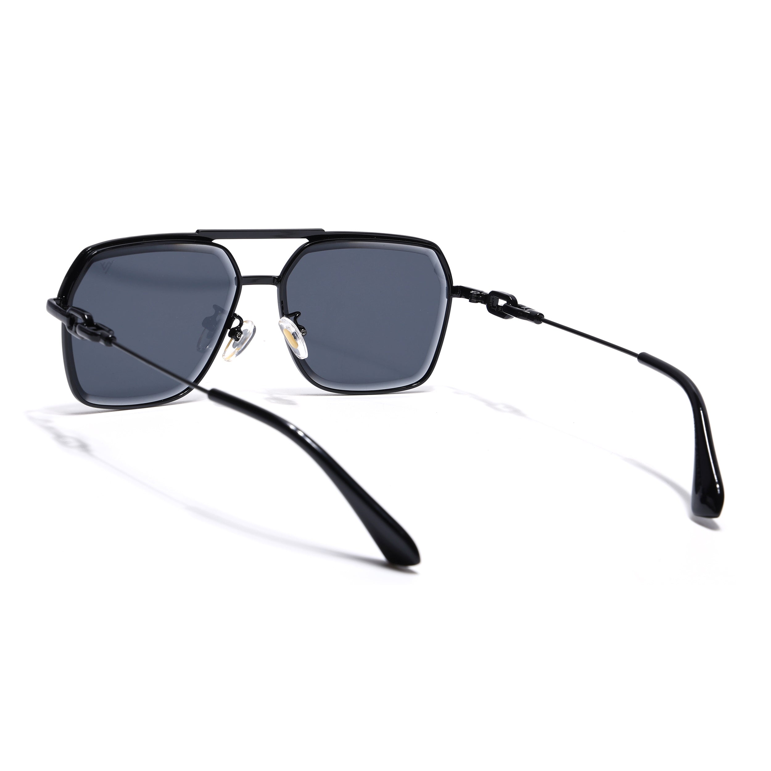 Wayfarer Sunglasses for Men & Women (Black Lens | Black Frame - MG7530)