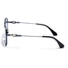 Wayfarer Sunglasses for Men & Women (Blue & Clear Lens | Blue & Silver Frame - MG7532)