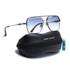 Wayfarer Sunglasses for Men & Women (Blue & Clear Lens | Blue & Silver Frame - MG7532)