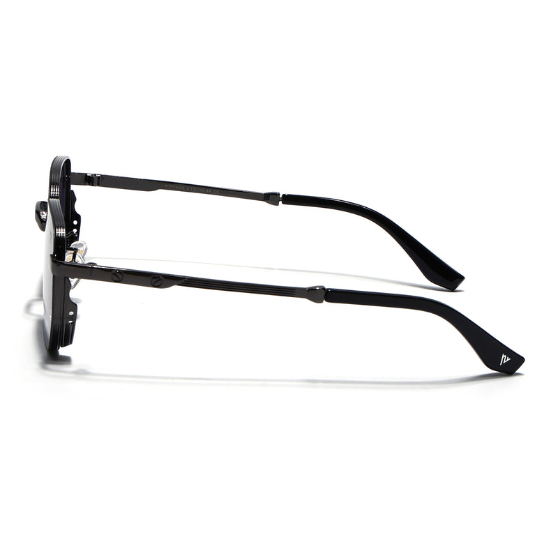 Rectangle Sunglasses for Men & Women (Green Lens | Grey Frame - MG7840)