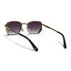 Rectangle Sunglasses for Men & Women (Brown Lens | Golden Frame - MG7845)