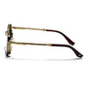 Rectangle Sunglasses for Men & Women (Brown Lens | Golden Frame - MG7845)